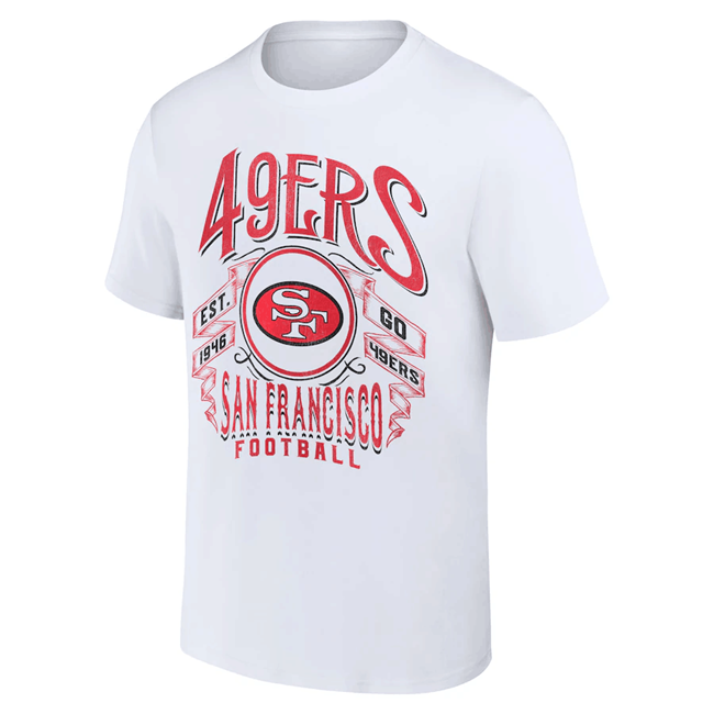Men's San Francisco 49ers White x Darius Rucker Collection Vintage Football T-Shirt